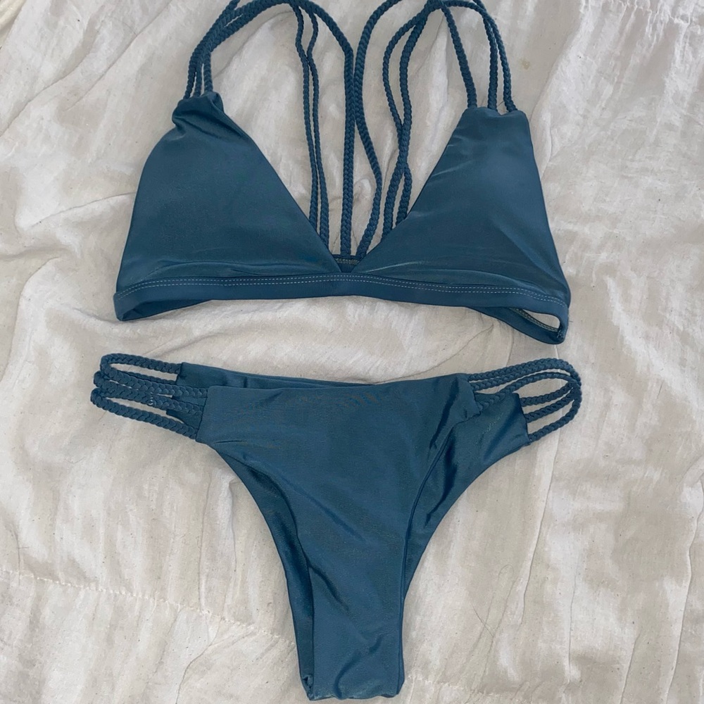 Teal Braided Bikini
